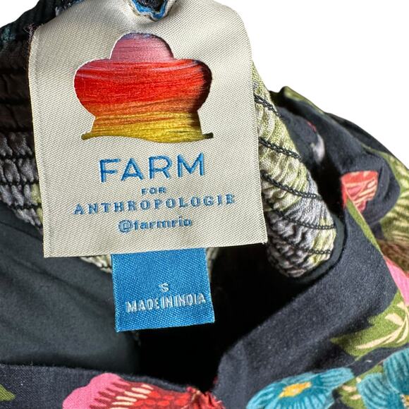 FARM RIO Colorful Floral One Piece Jumpsuit Women's Size Small Linen Blend FLAW - Picture 7 of 14